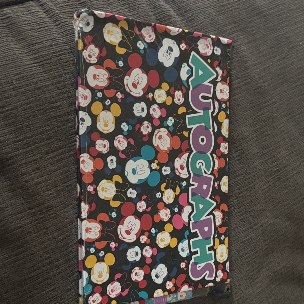 Disney Mickey Mouse Colorful Autograph Book